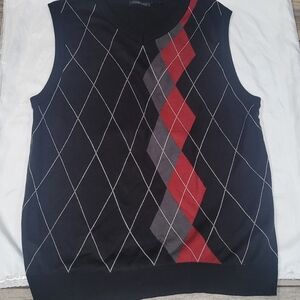 Chereskin Mens 2Xlg Tall Argyle Diamond Preppy Ivy League Golf Sweater Vest
